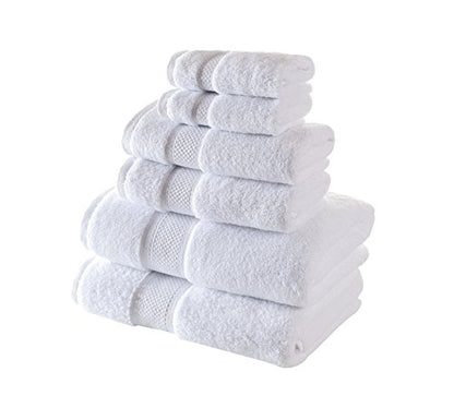 BAGNO MILANO Turkish Towels Hotel-Spa Towel Set, 100% Turkish Cotton | Ultra Soft Plush Absorbent Towels Set (White, Bath Towel Set of 2) - color: White, size: Bath Towel Set of 2
