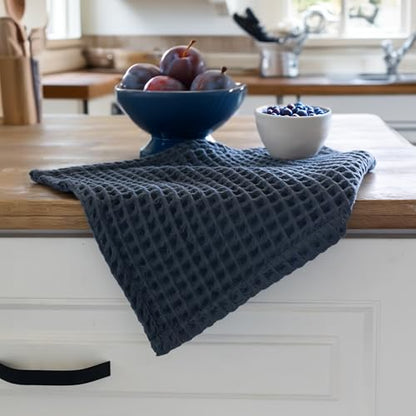 Waffle Washcloths Set of 8 Anthracite - Premium Quality 100% Turkish Cotton Face Washcloth, Soft Makeup Towel, Shower Cloth, Kitchen Towel (Anthracite, Set of 8 Washcloths) - color: Anthracite, size: Set of 8 Washcloths