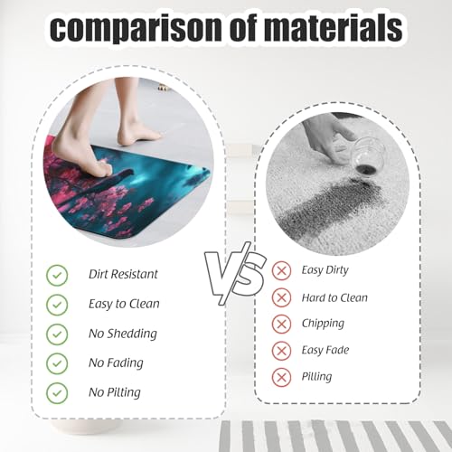 Bathroom Runner Mat Rugs Long,Bird on a background of jasmine flowers design Diatomite Stone Bath Mat Large Absorbent Diatomaceous Earth Mat Non Slip Fast Dry Shower Mat Bathroom Rugs 16x42in - color: Design20
