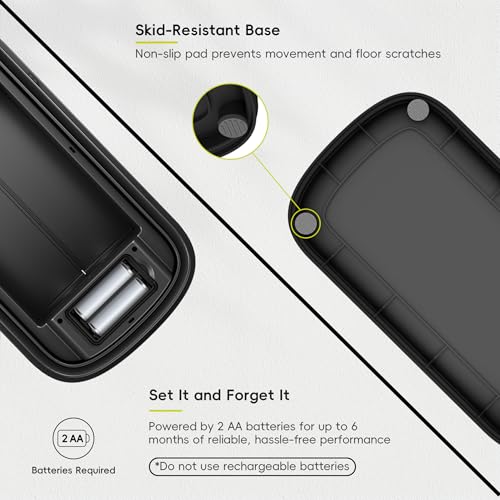 EKO Astro Slim Sensor Trash Can, 10L / 2.6 Gallon Touchless Garbage Bin with Soft-Close Retractable Wing Lid, Motion Sensor Stainless Steel Trash Can for Bathroom and Office, Waterproof, Black - size: Astro 10L-Matte Black