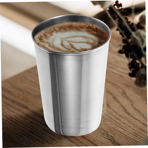 Water Tumbler Stainless Steel Cups Bathroom Tumbler Silver Chrome Home Beverage Cup - size: 8.50X6.00X6.00CM