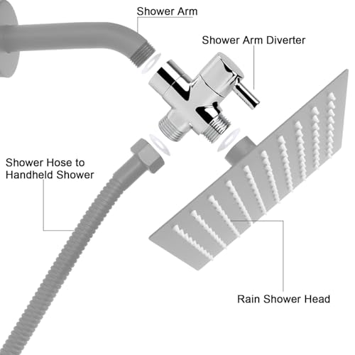 Sink Faucet Switch Valve Brass 3-Way Diverter Splitter G1/2 Adaptor - color: Metal Sliver