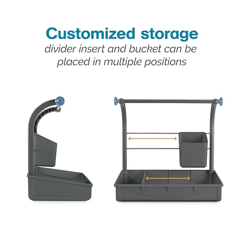 Polder Under Sink Storage Caddy, Kitchen and Bathroom Organization and Storage with Tray, Easy-to-Assemble, 16.75" x 10.5" x 16.5"