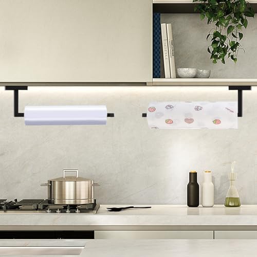 LANC Bathroom Hand Towel Holder Matte Black Hand Towel Bar 2 Pack 10 Inche Right Side Square Towel Ring for Kitchen Toilet Wall Mount Stainless Steel Modern Towel Rack Hanger,A8806MB-P2 - color: Matte Black, size: 2 Pack(Right Hand)