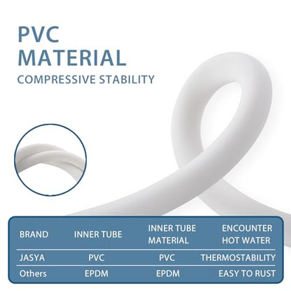 10ft PVC Rv Shower Head Hose Extra Long White | 119 Inches Explosion Proof Anti Winding Showerhead Hose,Used In Showerhead Spray Bidet Flexible Shower Hose Replacement - color: White, size: 119 In