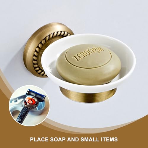 Antique Bronze Soap Holder for Bathroom Soap Dish Wall Mounted - color: Soap Holder