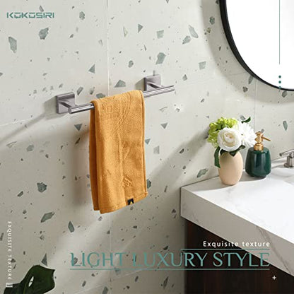 KOKOSIRI Towel Holder 12 Inch Bathroom Hand Towel Bar for Bath Kitchen Toilet Brushed Nickel Stainless Steel B4005BR-L12 - color: Brushed Nickel, size: 12-Inch