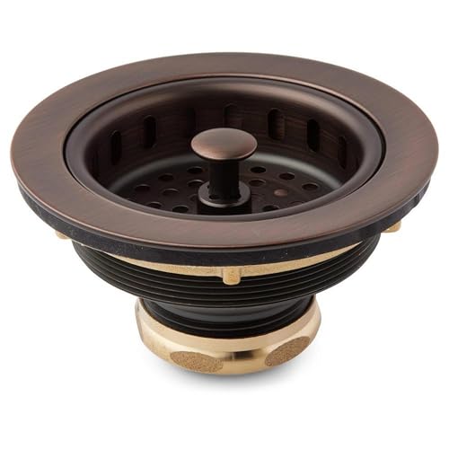 Signature Hardware 902367 3-1/2" Basket Strainer for Sinks up to 1" Thick - color: Oil Rubbed Bronze