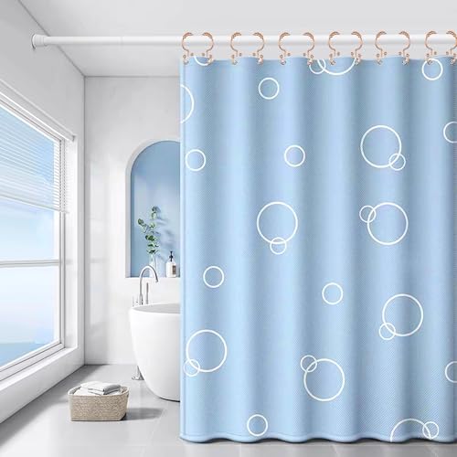 Rose Gold Shower Curtain Hooks Double Sided with Roller Balls | for Bathroom Rods, for Shower Curtain and Liner, Smooth Gliding, Rustproof Metal, Set of 12 Hooks - color: Rose Gold