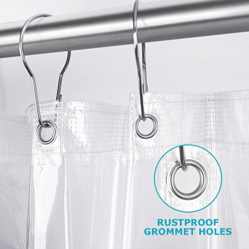 White Shower Curtain Liner,36 x 72 Inches Vinyl 10 G Heavy Duty Plastic Shower Curtain,Waterproof Weighted Bathroom Shower Liner - color: White, size: 36"W x 72"L (Pack of 1)
