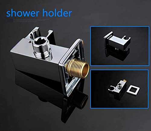 Cascada Luxury 9"x22" Rectangle Wall Mounted Thermostatic Shower System With Automated LED Color Change by Water Flow- Stainless Steel (9"x22", Gold) - color: Gold