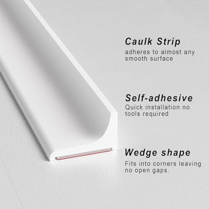 Silicone Shower Threshold Water Dam, Kitchen Sink Splash Guard, Shower Barrier Water Dam(67inch) - color: White, style: 67Inch