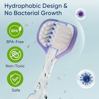 EASICUTI Soft Toddler Toothbrushes, Efficient 3 Sided Toothbrush, Baby Toothbrush 12 Months and up, Infant Tooth brush, Toddler Training Tooth brush for Ages 1-8 Years, Cleans All Sides-8 Pack, Patent - size: 1 Count (Pack of 8)