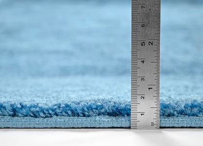 Garland Rug Traditional Bath Rug, 24-Inch by 40-Inch, Basin Blue - color: Basin Blue, size: 2' x 3'4" (Rectangular)