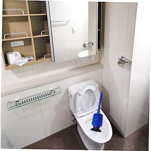Toilet Clog Remover High Pressure Plunger for Bathroom Toilet Cleaning Tool Eco-Friendly Blue