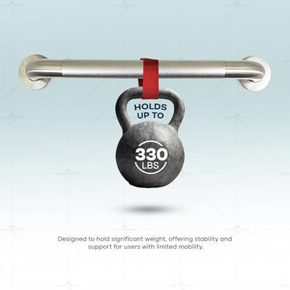 Highcraft Grab Bar for Bathtubs and Showers, Anti Slip Shower Grab Bars for Seniors and Elderly, Safety Bar for Bathroom 24" x 1.5" ADA Compliant Grab Bar, Heavy Duty Stainless Steel Shower Handle - size: 24 inches