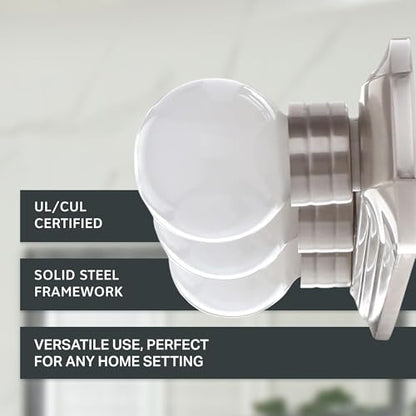 Designers Fountain 3-Lights Melrose Vanity Light Fixture, 18 Inch Wall Mount Sconce for Bathroom, Bedroom or Mirror, Brushed Nickel, 6613-BN - size: 3-Light