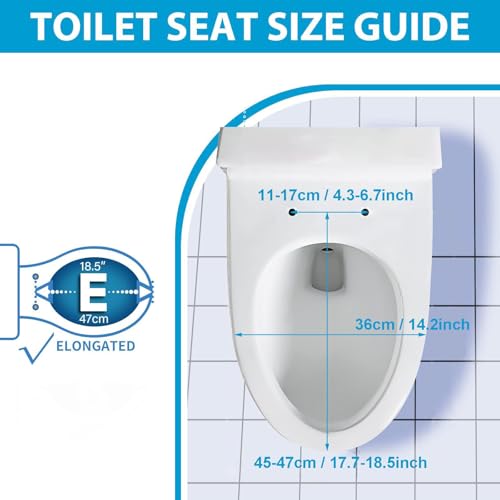 Toilet Seat with Quick Release for Easy Clean, 18.5" Standard Toilet Seats,Slow Close Detachable Bathroom Accessories Fits All Regular Toilet Bowls Pp Material, (Yellow) - color: Yellow