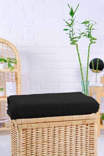 LA' HAM MAM FINE LIVING Luxury Turkish Cotton Towels Easy Care, Extra Soft & Absorbent, Hotel & Spa Quality, Kitchen & Bathroom Turkish Towels Bath Sheet (Oversized 40"x80"), Black - color: Black, size: Bath Sheet (Oversized 40"x80")