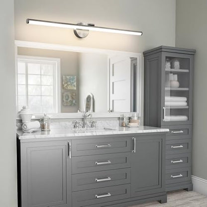 KAISITE Brushed Nickel Modern Bathroom Light - 39 Inch Dimmable 5CCT LED Vanity Light for Restroom - color: Brushed Nickel, size: 39 Inch