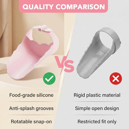 Faucet Extender for Kitchen Sink and Bathtub, Universal PP Kids Hand Wash Faucet Extension Easy Install Toddler Bathroom Accessory (Pink) - color: Pink