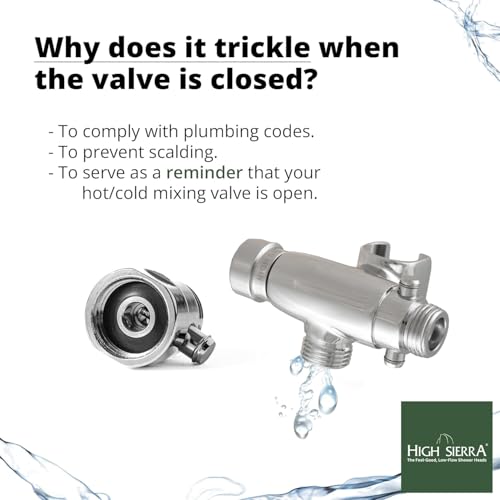 High Sierra® - Solid Lead-Free Metal 4-Way Combo CLASSIC™ Fixed and Handheld Shower Head with Hose. Run Separately or Both at Full Flow - 1.25 GPM per Shower Head - Chrome Finish - color: Chrome, size: 1.25 GPM