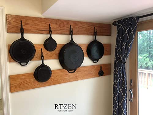 Wall Mount Hook Set - Wrought Iron Decorative Rustic Metal Coat Hooks for Hanging - Handcrafted Classic Farmhouse Wall Mounted Black Hooks for Towel Robe or Hat Hanging - 3 Pack - style: J-Hook Classic