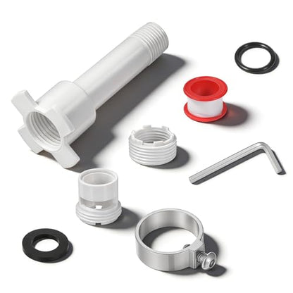 Four in One Tub Spout Adapter, Bathtub Repair Kit Universal 1/2'' Copper Pipe 1/2'' IPS and 3/4'' IPS with Assembly Tool Tubs Spout Diverter Repair Kit Easy Installation
