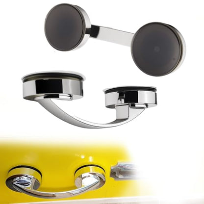 Suction Cup Handle for Glass Shower Door, Window, Suction Grab Bars, Sliding Doors Handle for Bathroom Cabinets Wardrobes, Silver
