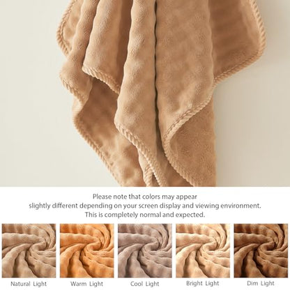 COZYART Lint Free 8 Pcs Bathroom Towels Set Ultra Soft Microfiber Tan | Fluffy, Thick, Highly Absorbent, Fast Dry, No Shedding, No Pilling, Fade Resistant, Durable, Long-lasting - color: Tan