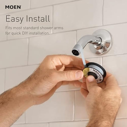 Moen 26009SRN Engage Magnetix 2-in-1 Combo Rain Showerhead with Handheld Spray, Magnetic Docking System, Spot Resist Brushed Nickel, 6-Spray Settings, 2.5 GPM | Handheld Spray, Magnetic Docking System, Spot Resist Brushed Nickel, 6-Spray Settings, 2.5 GPM