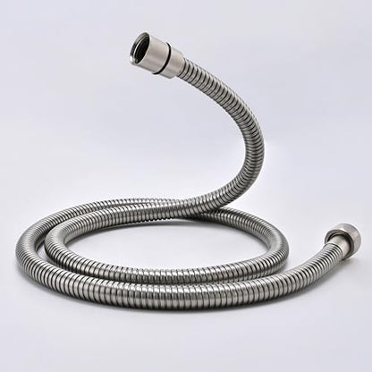 48 Inches 304 Stainless Steel Shower Hose Extra Long For Bidet | Explosion Proof Anti Winding Bidet Hose,Used In Showerhead,Bidet,Bathing,Toilet,4ftFlexible RV Shower Hoses Replacement - color: Brushed Nickel, size: 48 Inches