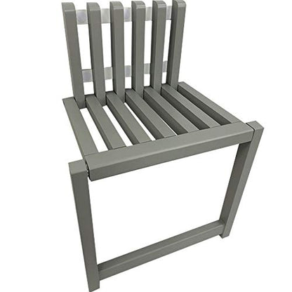 Folding Chair Wall-Mounted Invisible Shoe-Changing Stool Made of Solid Wood Wall Seat Folding with Support Legs Saving Space Suitable for Various Occasions Gray - color: Grey