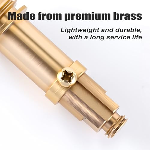 2PCS Basin Sink Clicker Pop Up Tub Drain Stopper, Brass Spring Plug | Universal Click Clack Replacement Bolt, Durable Push Bathroom Accessories for Most Basin Drains