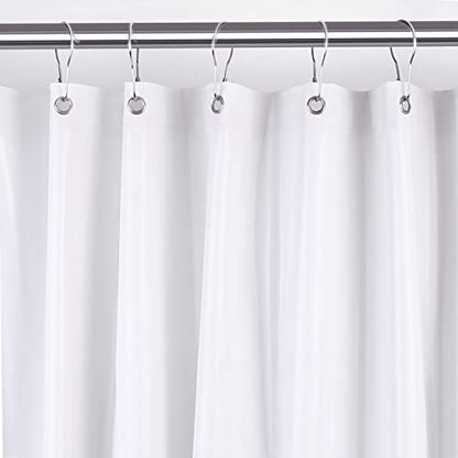 White Shower Curtain Liner,36 x 72 Inches Vinyl 10 G Heavy Duty Plastic Shower Curtain,Waterproof Weighted Bathroom Shower Liner - color: White, size: 36"W x 72"L (Pack of 1)