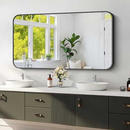 Koonmi Bathroom Wall Mirror,24x48 Inch Large Vanity Mirror for Over Sink - size: 48"L x 24"W