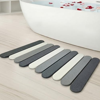 Foldable Stone Bath Mat for Bathroom - Quick Drying | Foldable earth bath mat, stone shower mat and kitchen drying mat. Dries in seconds, non slip, folds flat.