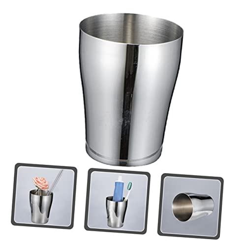 PRETYZOOM Stainless Steel Rinsing Cup Multi Function Mouth Cup for Brushing Teeth Camping Daily Use Elegant Design Easy to Clean for Any Beverage