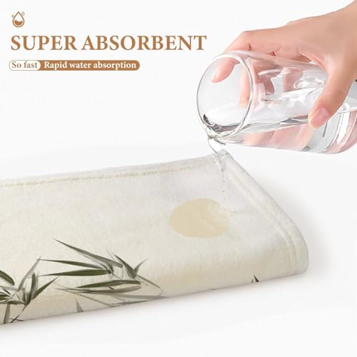 Asian Bamboo Coral Fleece Towels,Beach Towel Fluffy Super Absorbant Soft & Comfortable,Bath Towel for Sport,Yoga,SPA,Fitness