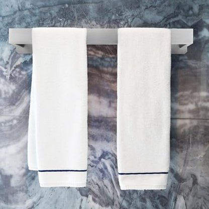 ABOOFAN Stainless Steel Adhesive Towel Rack Bar Wall-Mounted Bathroom Towel Holder Brushed Finish No-Drill Installation for Shower and Washroom