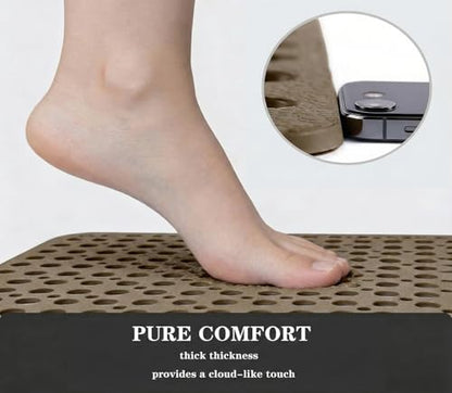 Nonslip Bathtub Mat Extra Soft TPE Bath Mat for Kids, Machine Washable Bathroom Shower Mat, Smooth/Non-Textured Tubs Only, 30 L x 17 W Inch (Brown) - color: Brown, size: 30" x 17" (Rectangular)