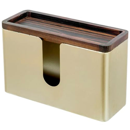 MyGift Gold Paper Towel Holder - Wall Mounted Paper Towel Dispenser & Bathroom Napkin Holder - color: Brass