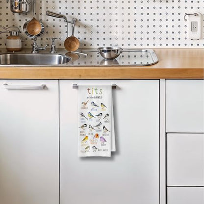 Bird Watching Kitchen Towels - Bird Gifts Decorative Waffle Dish Towels, Birding Gifts Hand Towel, Birds Tea Towel, 16x24 Inch - color: Birdwatching-01
