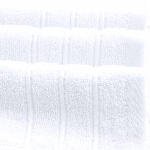 4 Piece Extra Large Bath Towels 30 x 60 Inches, White | 100% Cotton, Larger & Lighter Weight, Quicker to Dry, Super Soft and Absorbent, Perfect for Bathroom - color: White