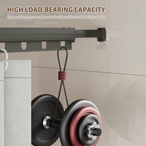 Wall Mount Folding Shower Curtain Rod, 62 Inches Adjustable Diamond Shaped Corner Shower Curtain Rod 90 Degrees for Bathroom, Laundry Room, Bathtub and more, Need to Drill