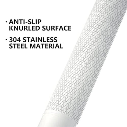 24 Inch Anti Slip Shower Grab Bar Oil Rubbed White 1.25" Diameter,Munzong Bathroom Grab Bar, Knurled Bathroom Balance Bar,Safety Hand Rail Support Handicap Elderly Senior Assist Bath Handle | Bathroom Grab Bar 1.25" Diameter Knurled Bathroom Balance Bar S