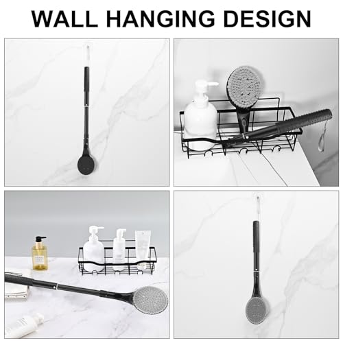 Back Scrubber for Shower,26" Long Handle Shower Brush for Body Exfoliator and Deep Clean,Back Brush for Shower for Men,Women and Elderly