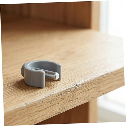 MAGICLULU Walker Clamp Buckle and Cane Securing Clamp 6pcs -Shape Latch Clips 25mm for Adjustable Canes, Folding Crutches, and Toilet Safety Rail Support