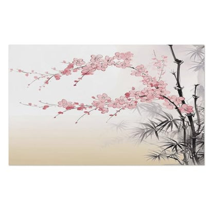 Bamboo and Cherry Blossoms Beach Towel Classic Super Absorbent Quick Dry Pool Towel Extra Large Soft Bath Towels Oversized Swim Towels Travel Beach Blanket for Adult Men Women 51 X 31 Inches