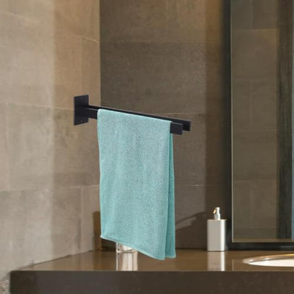 UPKOCH Towel Holder Sleek Contemporary Stainless Steel Wall Mounted Dual Bar with Dual Rod Design Easy to Install Towel Rack with Tools and Instructions for Kitchen and Bathroom